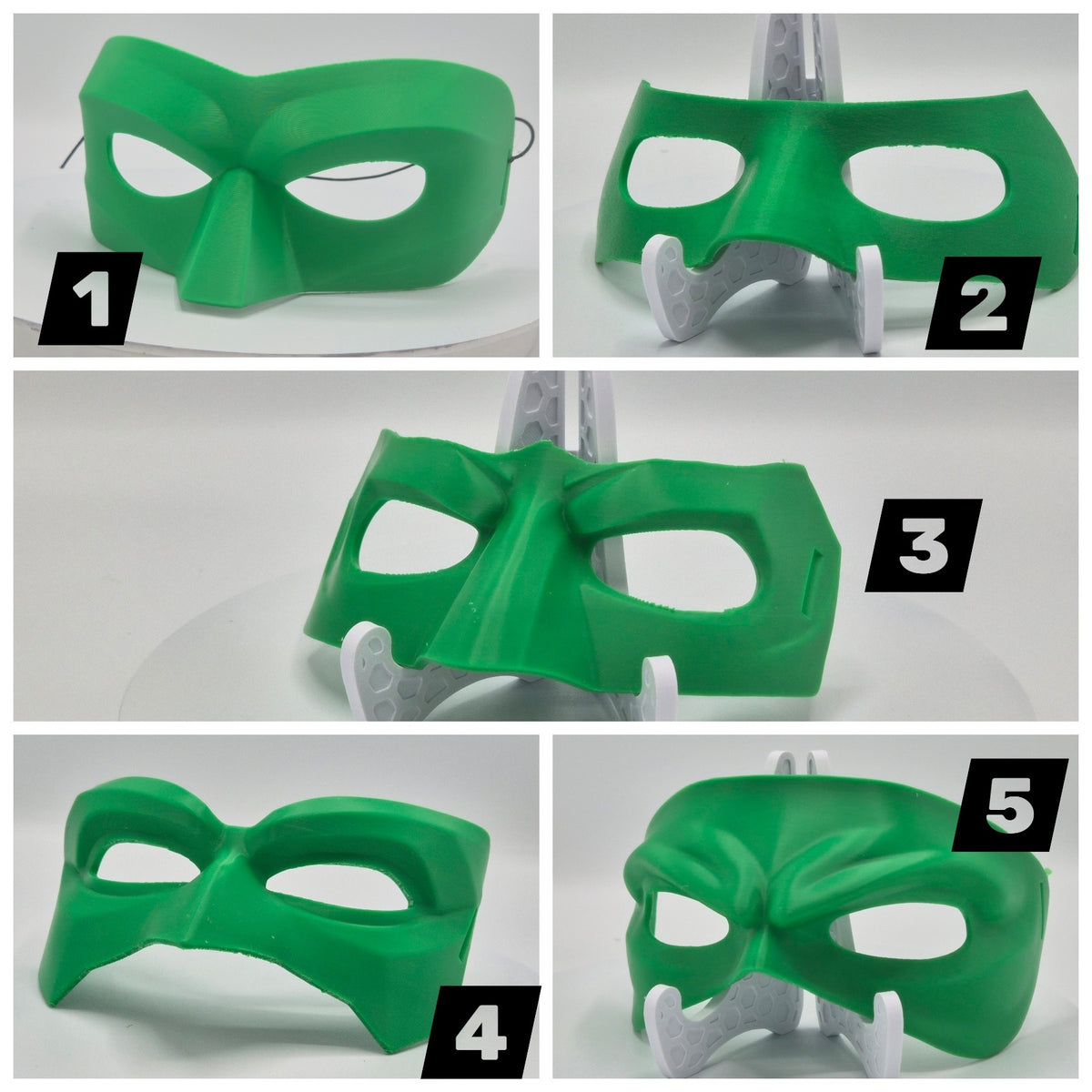 Lantern Mask - 3D Printed Cosplay Mask with Elastic Strap - 5 Designs!