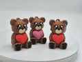 Cute Teddy Bear with Heart Fidget Clickers Keychains | Great Gift Idea!