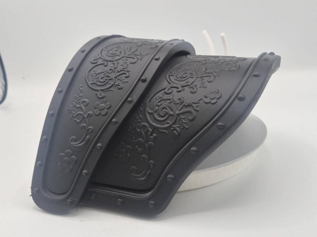 Rumi Golden Shoulder Pauldrons / Shoulder Pads - Multiple Sizes- 3D Printed
