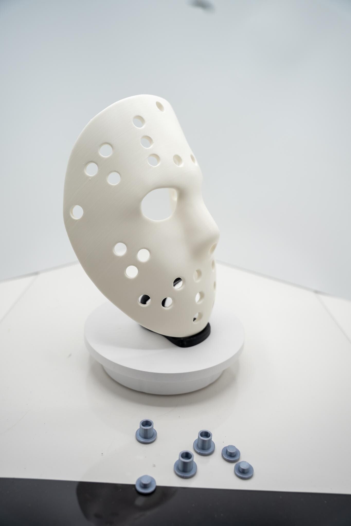 Classic Jason Mask - Detailed 3D Print w/ Faux Rivets!