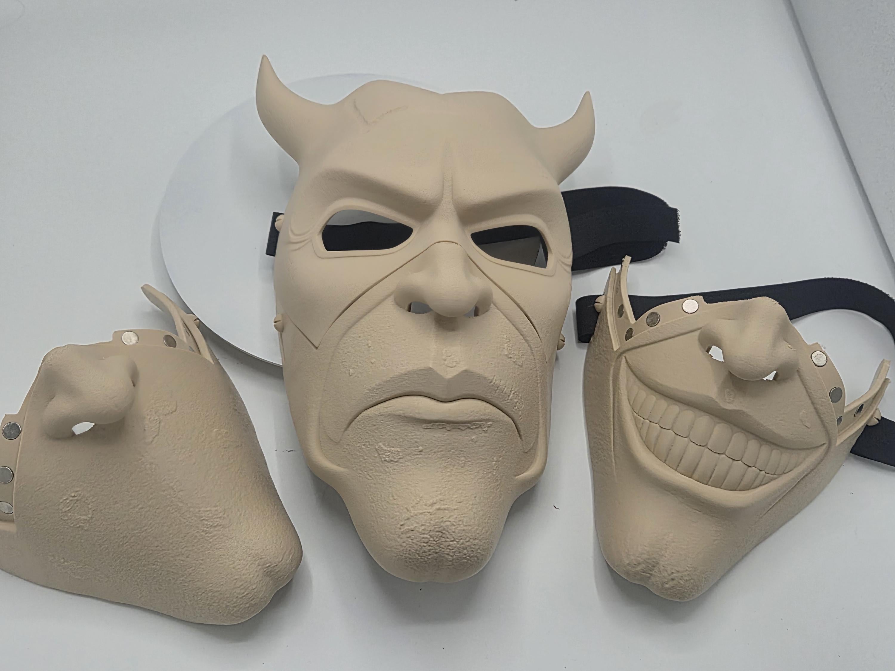 The Grabber from Black Phone | 3D Printed Grabber Mask Set w/ Interchangeable Mouths
