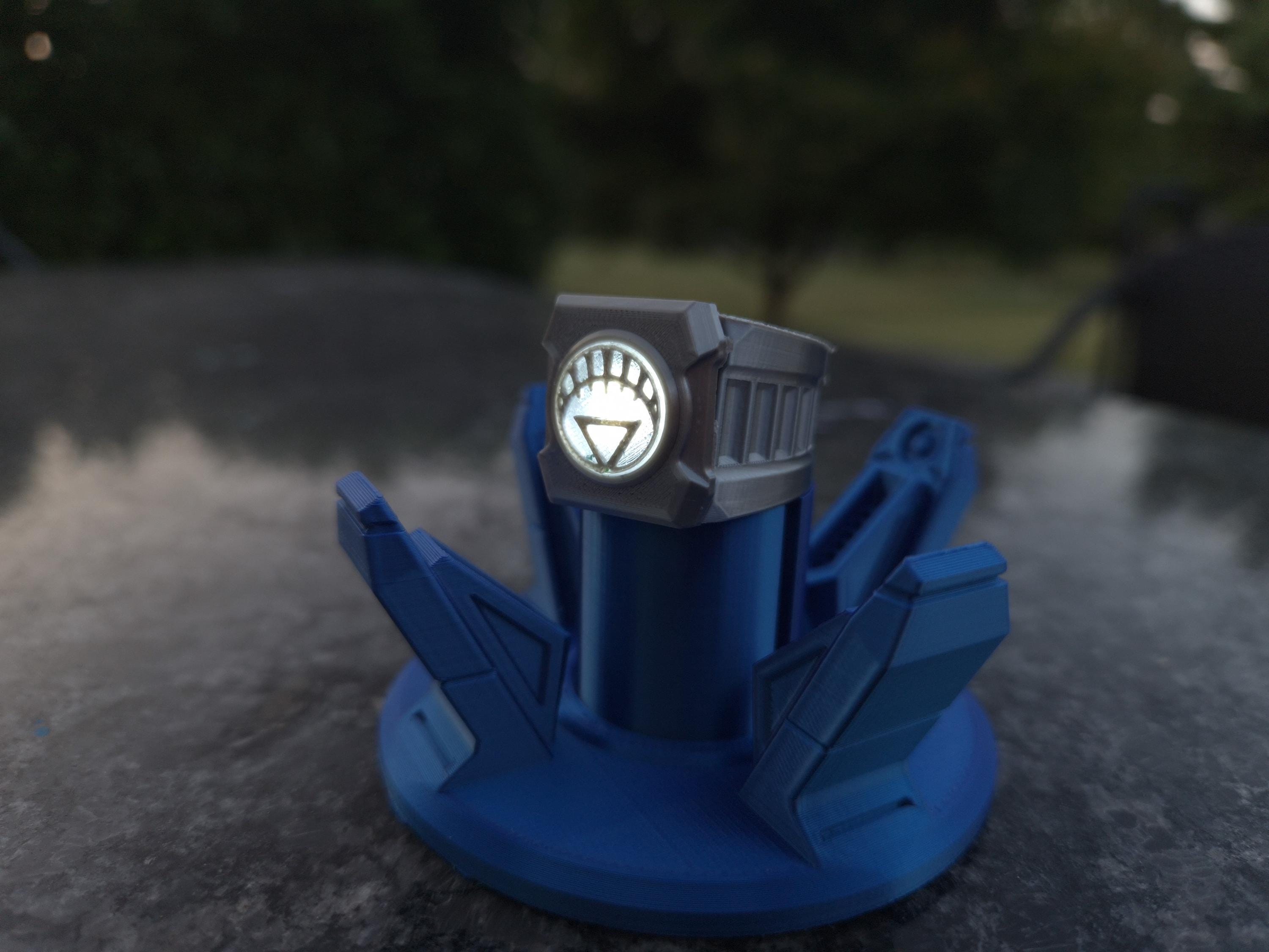 Lantern Corps - Working LED Light Up Cosplay Rings - Green Orange Red Yellow Lantern / Lanterns