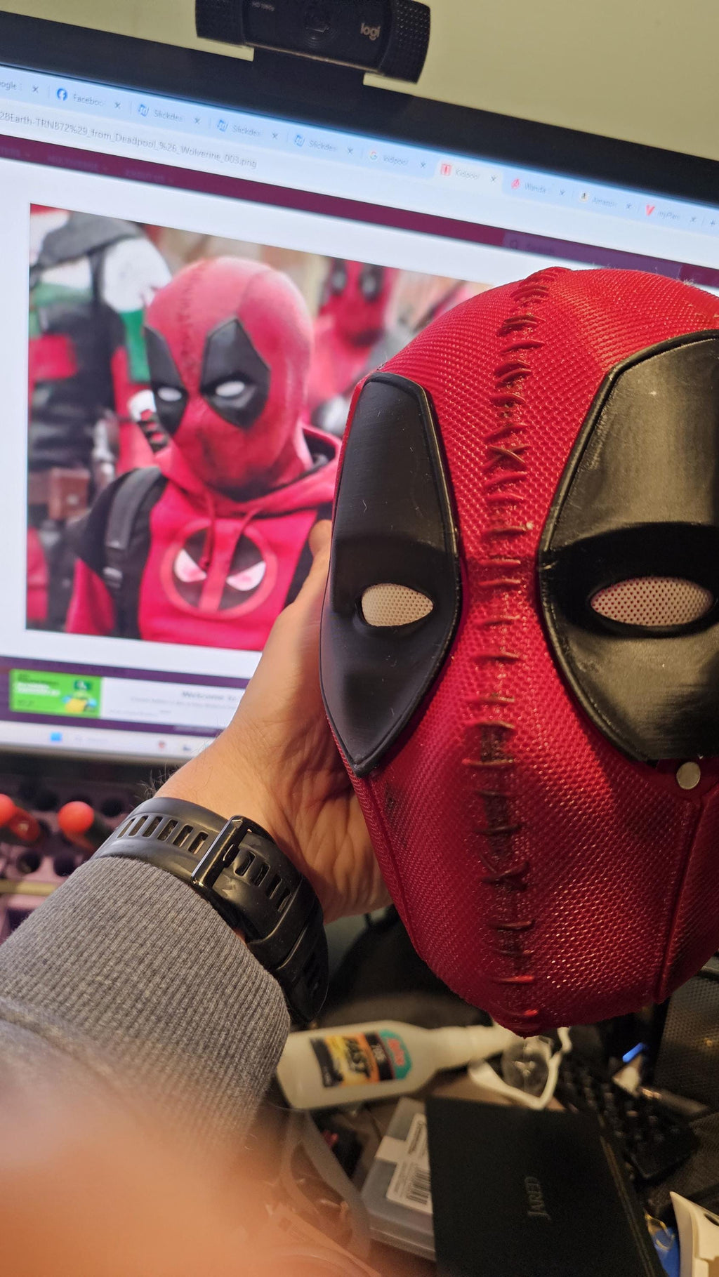 Kidpool Mask / Helmet from Deadpool & Wolverine - 3D Printed Cosplay / Halloween