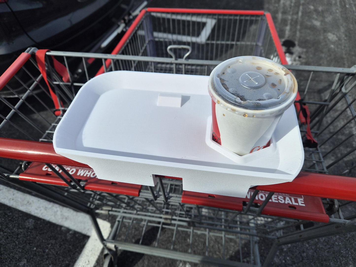 Shopping Cart Tray | Costco Hot Dog & Soda Combo | Works on Multiple Stores' Carts | Easy to Use!
