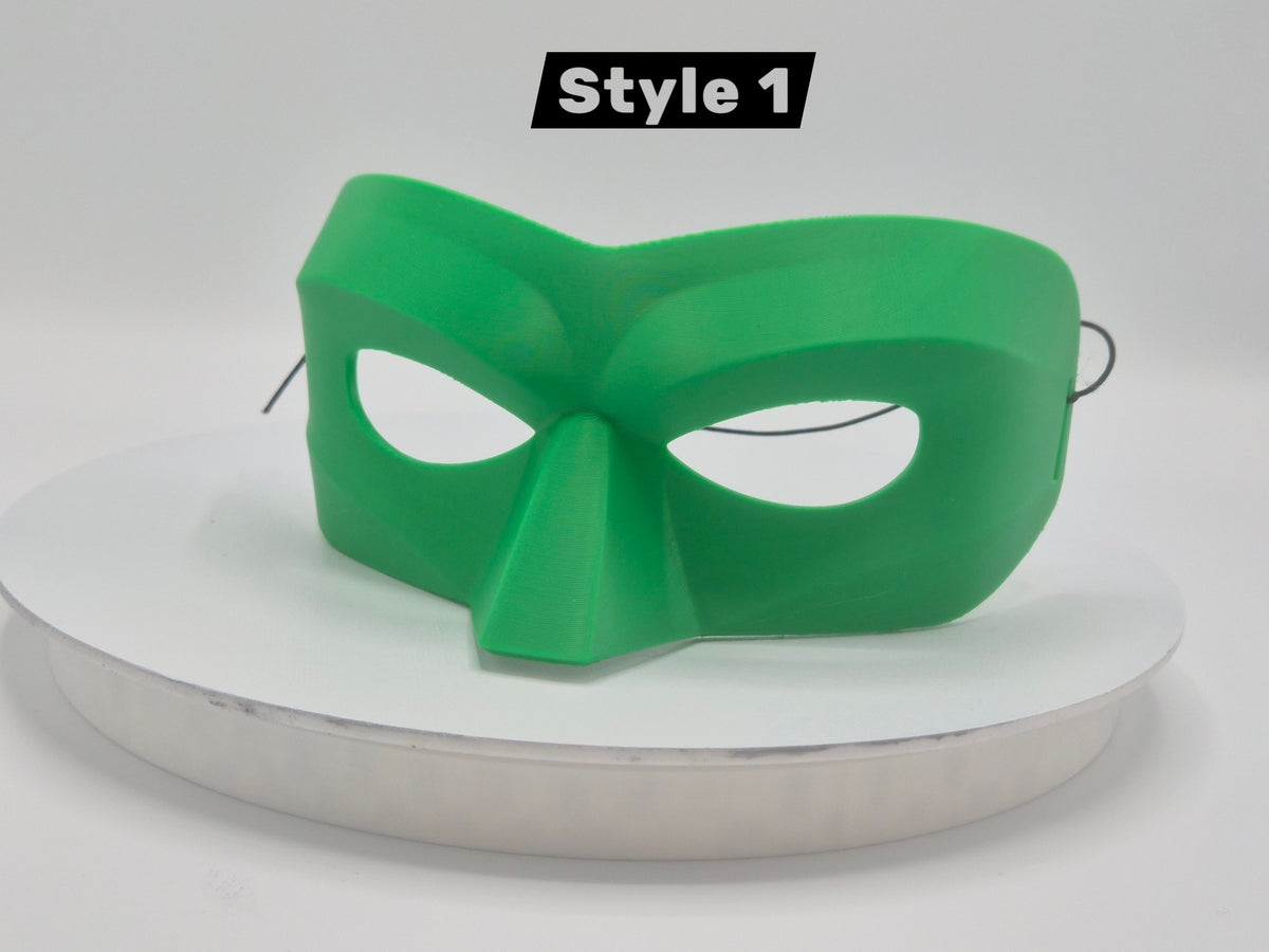 Glow in the Dark Lantern Masks - 3D Printed Cosplay Mask w Elastic Strap - 5 Designs!