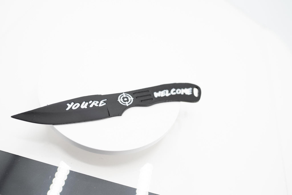 Bullseye Inspired Knife 1:1 Scale | 3D Printed Cosplay Weapon from Daredevil Born Again