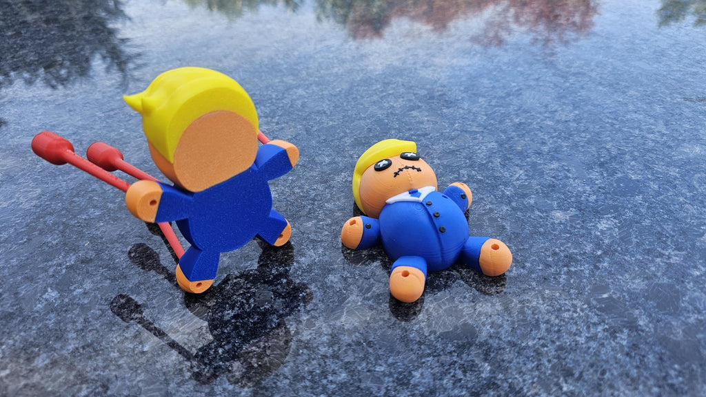 Little Orange Man - Drumpf Voodoo / Hoodoo Doll - 3D Printed!