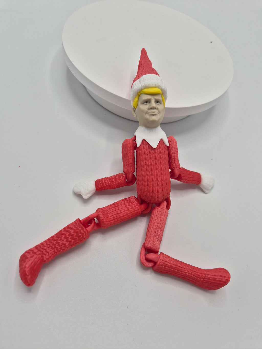 Trump on a Stump Christmas Elf - 3D Printed Articulated Elf Doll for a Fun Holiday Twist!