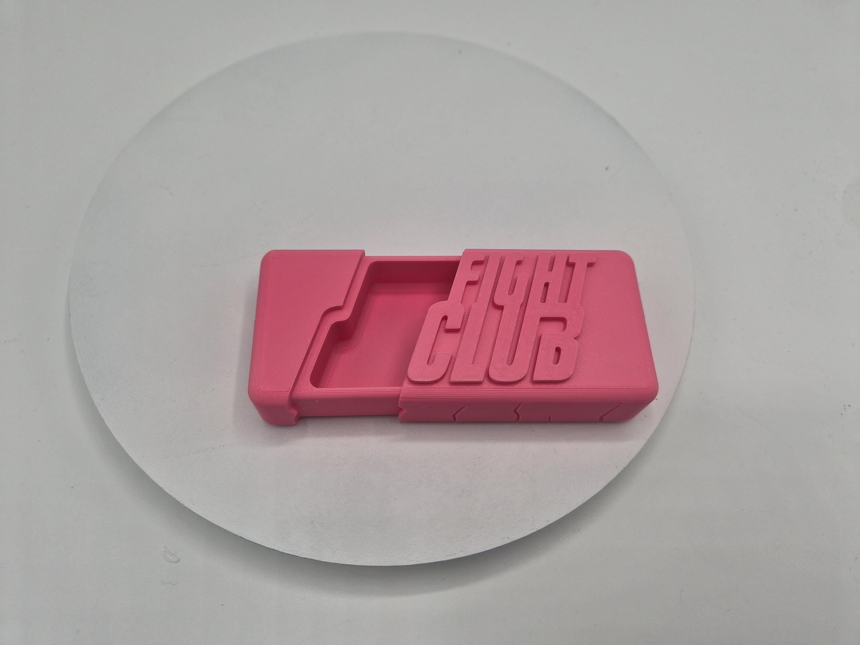 Fight Club Inspired 3D-Printed Soap Stash Box | Sliding Opening Hidden Tray