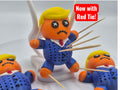 Whimsical Orange Trump Toothpick Holder - 3D Printed Voodoo Doll for a Fun Twist!