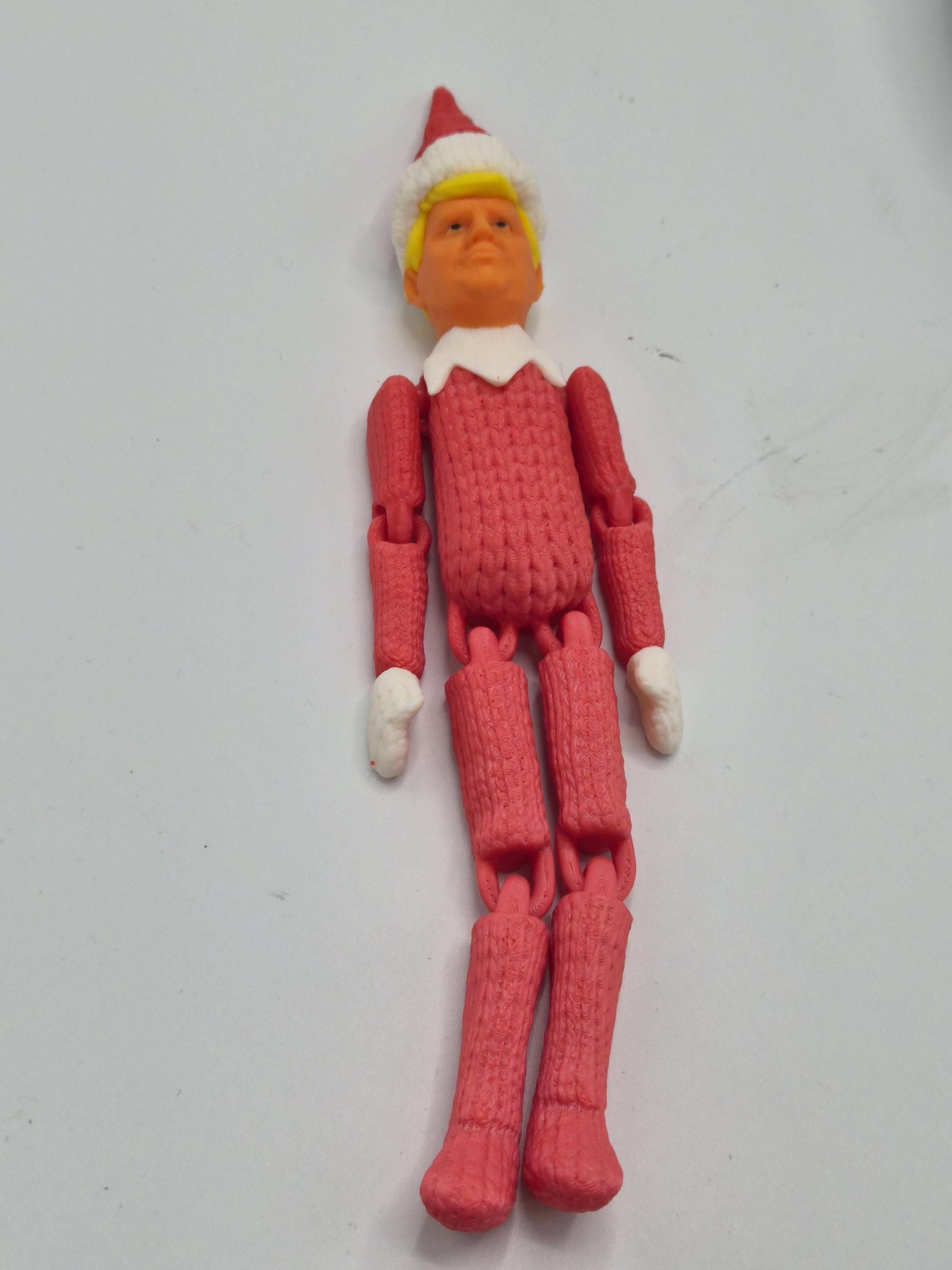 Trump on a Stump Christmas Elf - 3D Printed Articulated Elf Doll for a Fun Holiday Twist!
