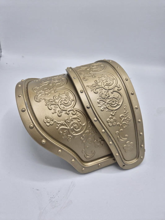 Rumi Golden Shoulder Pauldron / Shoulder Pad - Multiple Sizes- 3D Printed