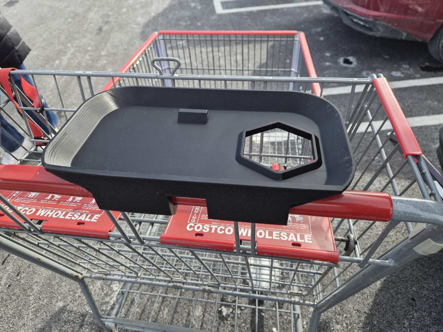 Shopping Cart Tray | Costco Hot Dog & Soda Combo | Works on Multiple Stores' Carts | Easy to Use!