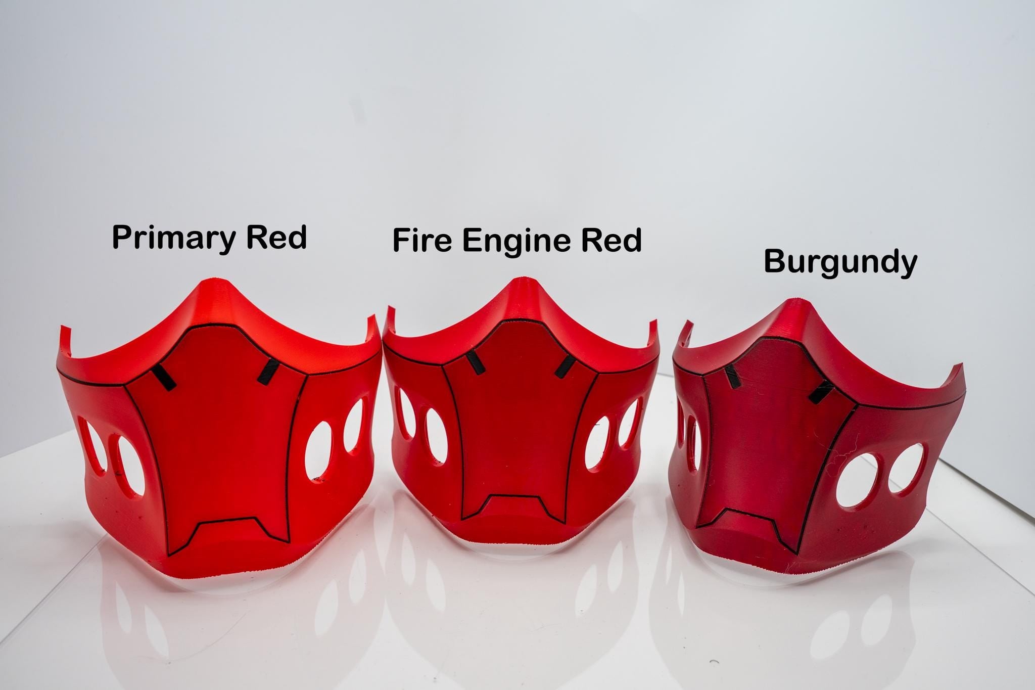 Red Hooded Outlaw 3D Printed Mask  – Redhood Cosplay Mask NEW BREATHABLE DESIGN!!