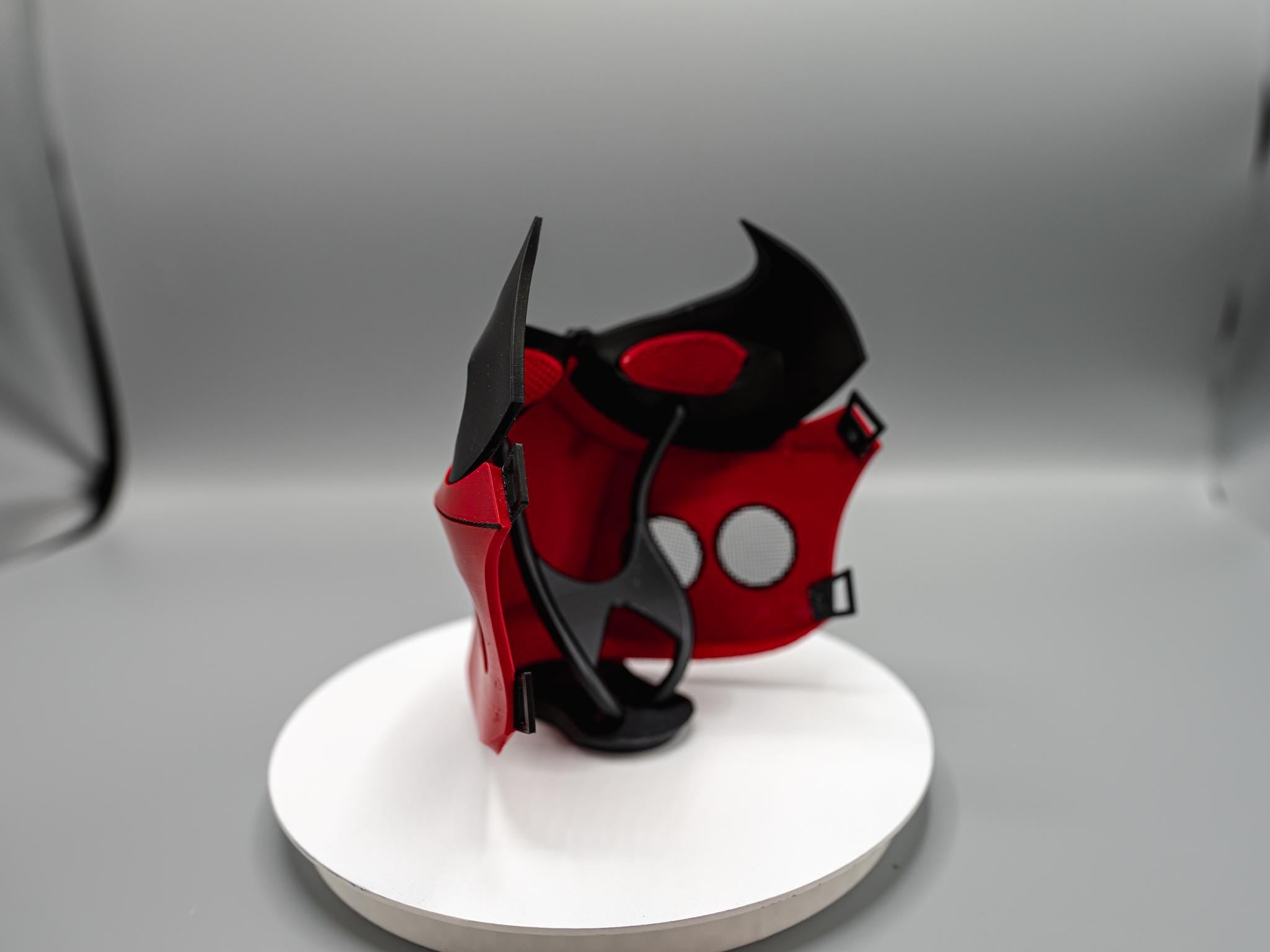 Red Hooded Outlaw 3D Printed Mask  – Redhood Cosplay Mask NEW BREATHABLE DESIGN!!