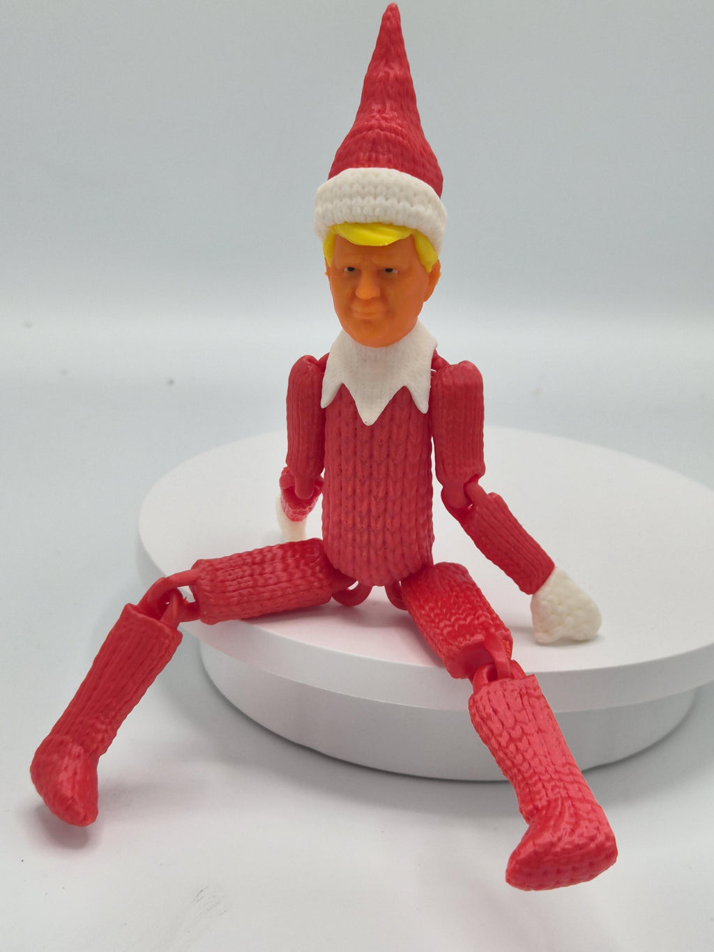 Trump on a Stump Christmas Elf - 3D Printed Articulated Elf Doll for a Fun Holiday Twist!