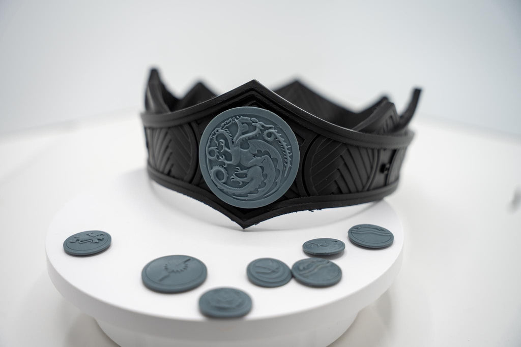 Rhaenyra Targaryen / Viserys Crown Kit - High Detail Resin Printed Crests !