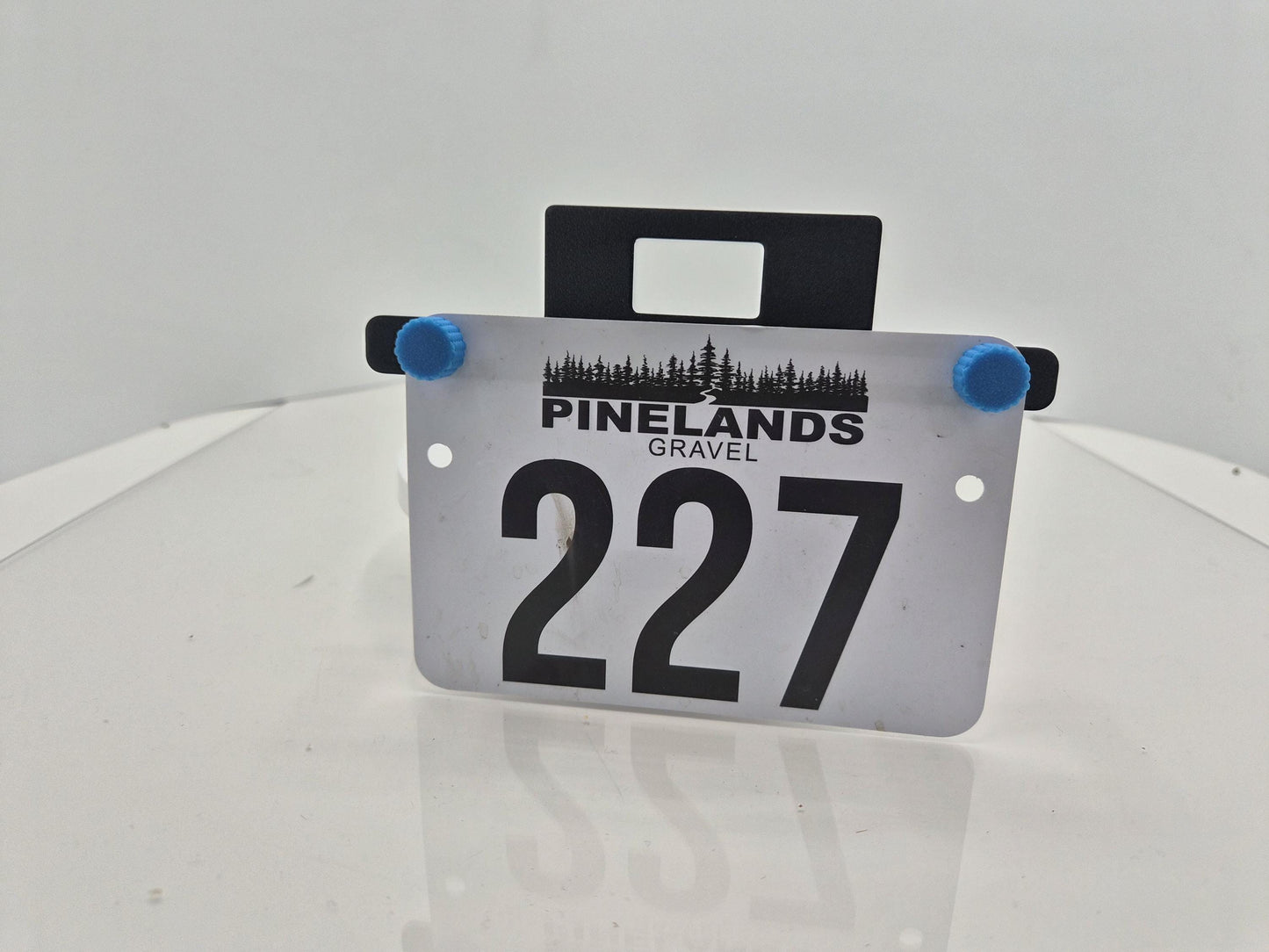 Quick Release Race Number Bracket for Outbound Lighting Detour - Mounting Bracket for Race Numbers Timing Chips - Gravel, Road, MTB Cycling