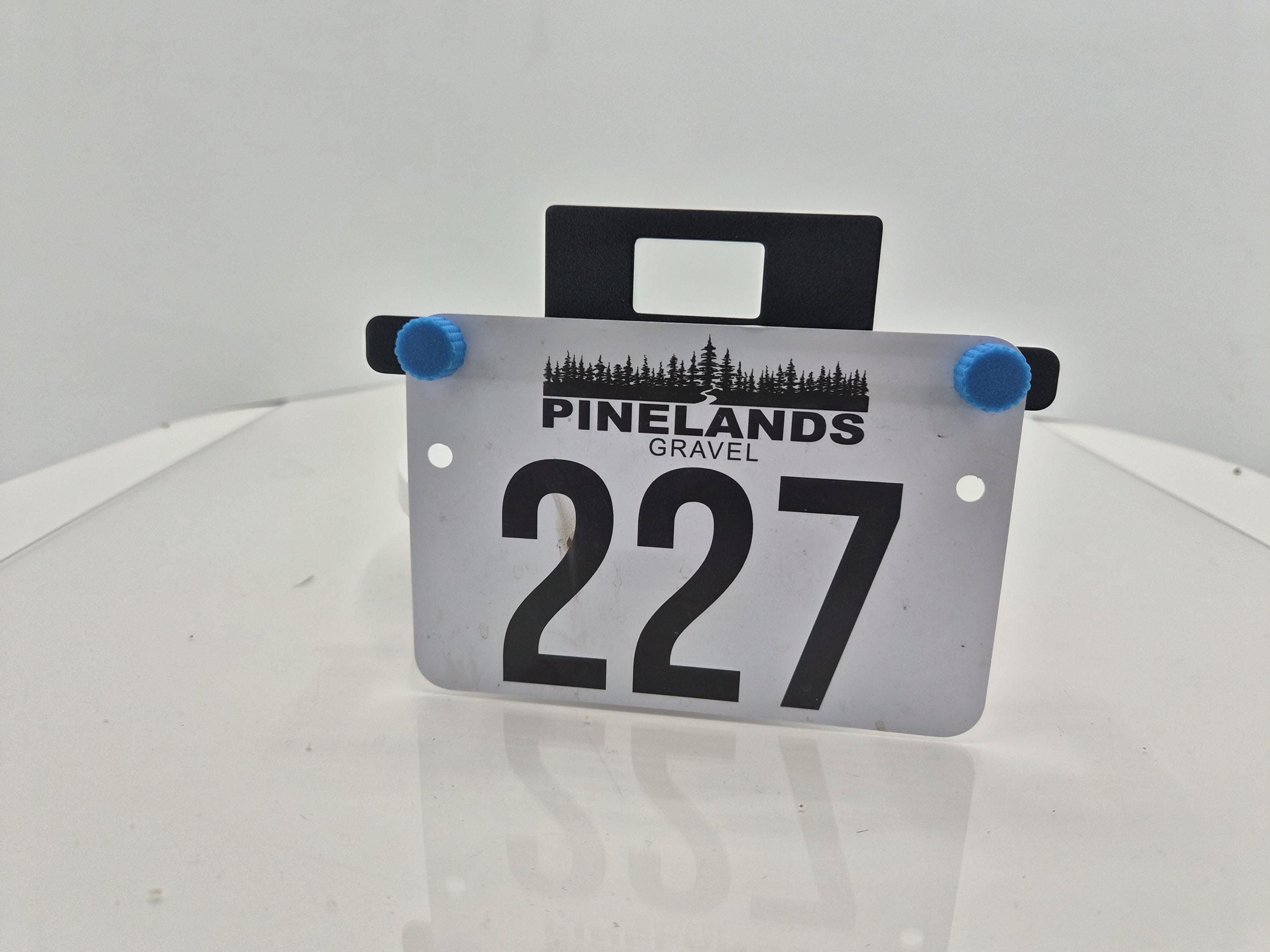 Quick Release Race Number Bracket for Outbound Lighting Detour - Mounting Bracket for Race Numbers Timing Chips - Gravel, Road, MTB Cycling