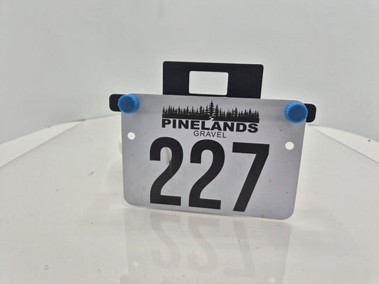 Quick Release Race Number Bracket for Outbound Lighting Detour - Mounting Bracket for Race Numbers Timing Chips - Gravel, Road, MTB Cycling
