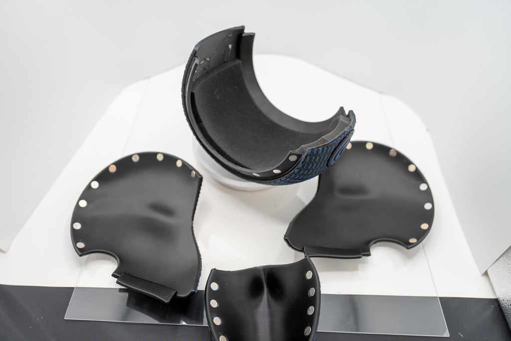 Bullseye Inspired Helmet + Free Knife - 3D Printed Cosplay / Display / Halloween