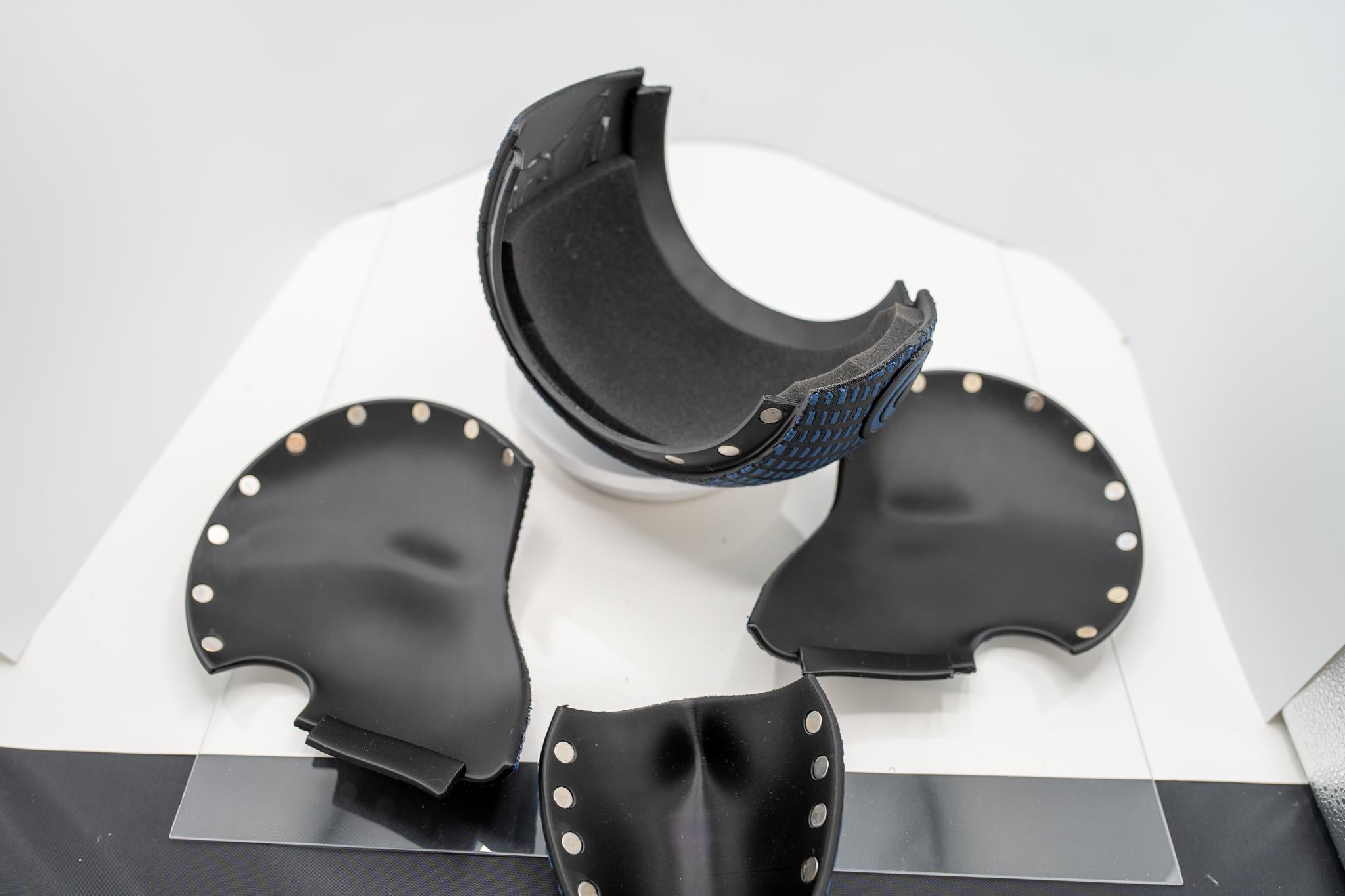 Bullseye Inspired Helmet + Free Knife - 3D Printed Cosplay / Display / Halloween