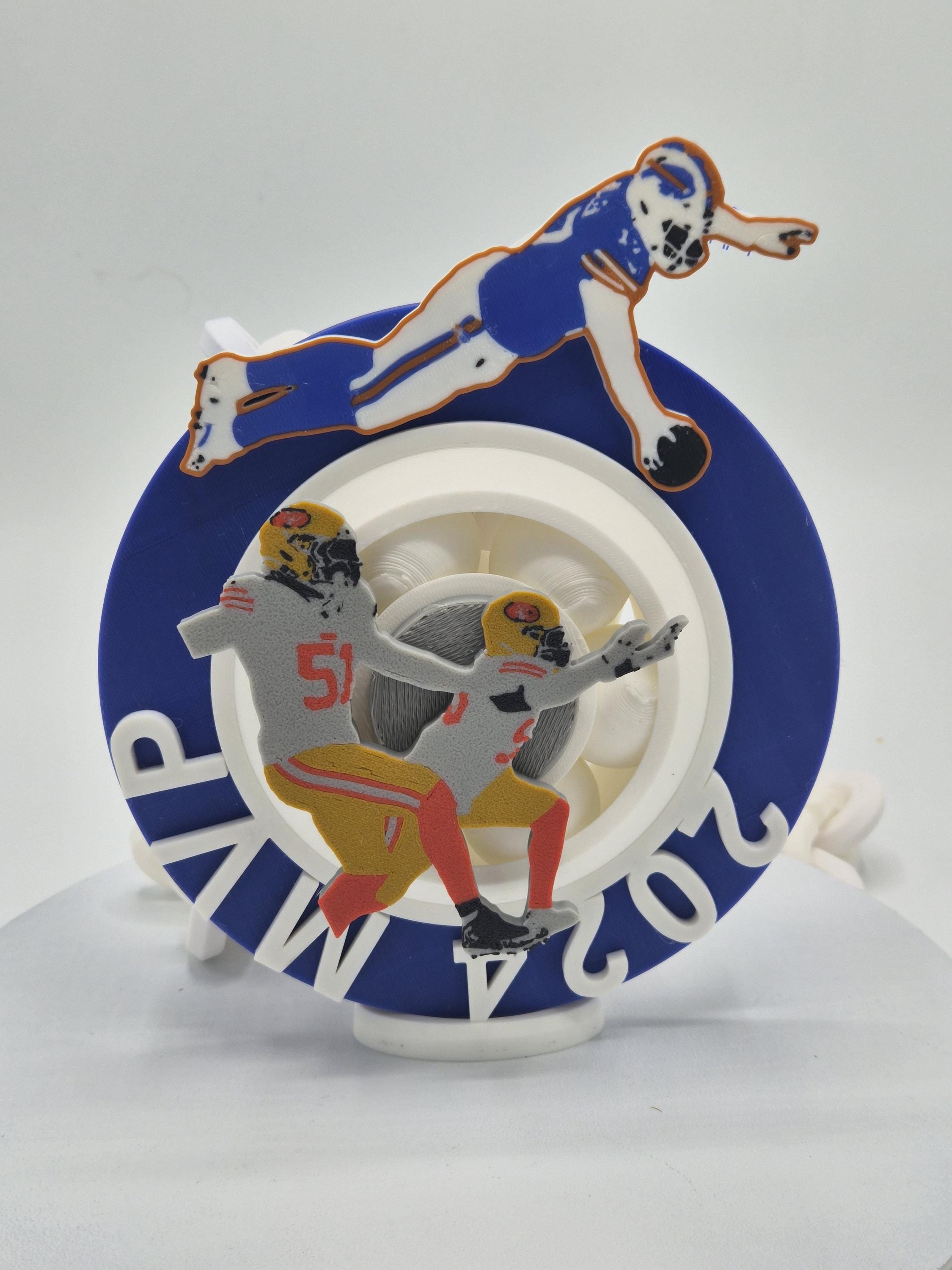Josh Allen MVP Action Sports Spinner Chains - Big Game Day Oversized Hype Chain
