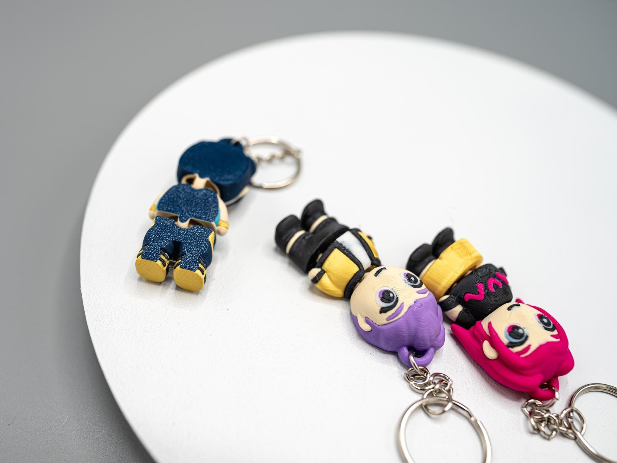 K-Pop Demon Hunter Flexi Keychains - 3 Character Set of Rumi, Mira and Zoey!