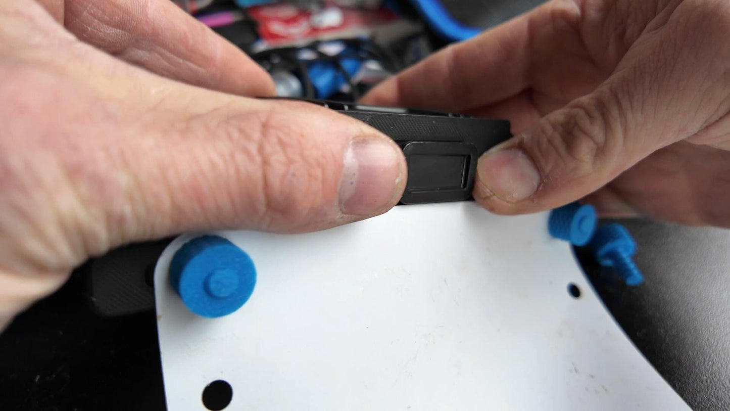 Quick Release Race Number Bracket for Outbound Lighting Detour - Mounting Bracket for Race Numbers Timing Chips - Gravel, Road, MTB Cycling