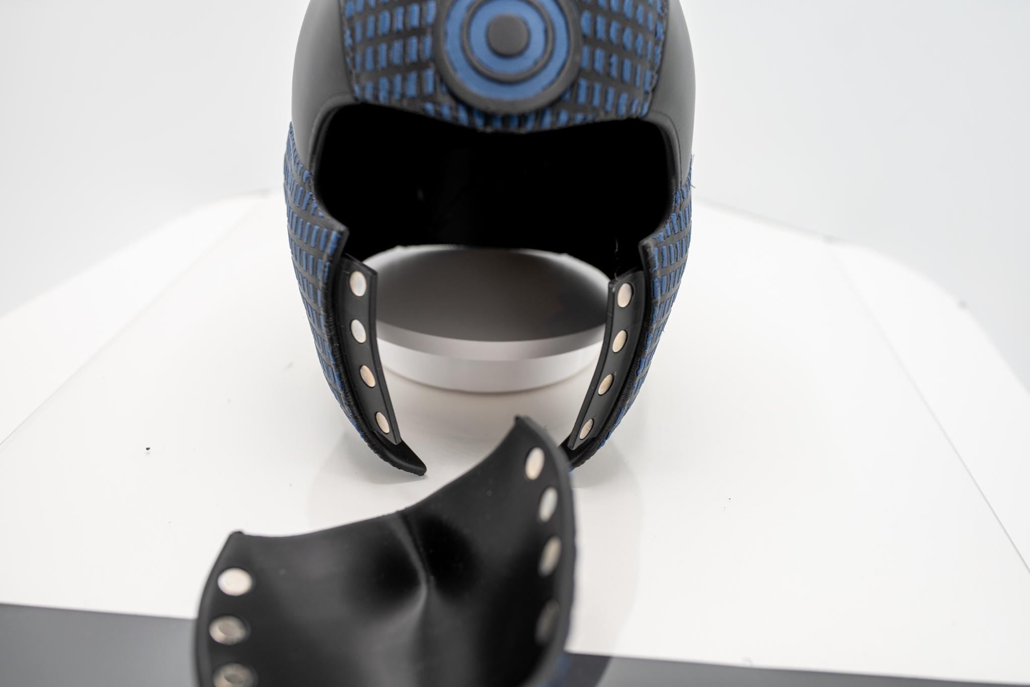 Bullseye Inspired Helmet + Free Knife - 3D Printed Cosplay / Display / Halloween