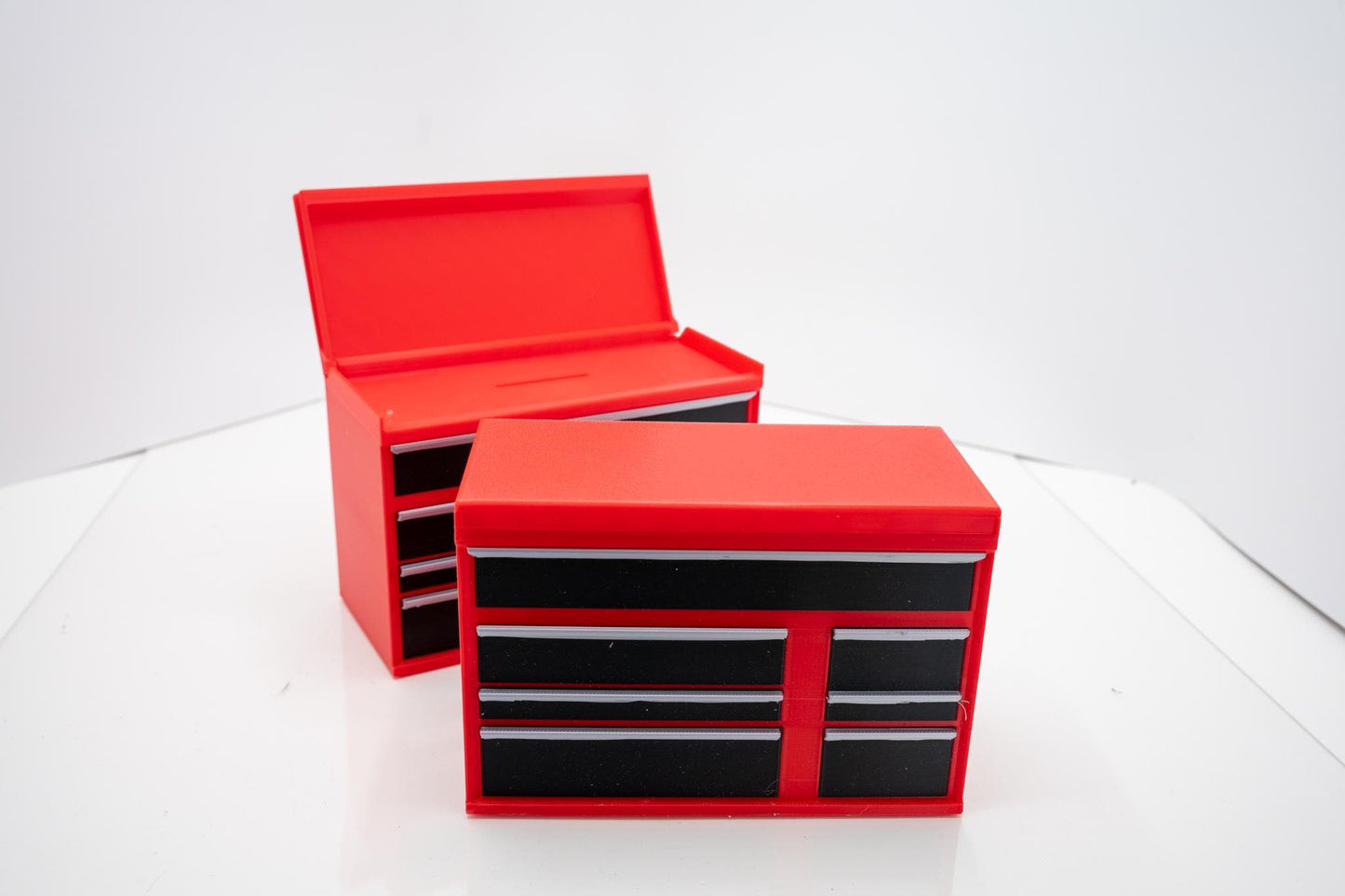 Toolbox Bank with Hinged Working Lid - Inspired by Rolling Cart Big Toolbox Brands Piggy Bank