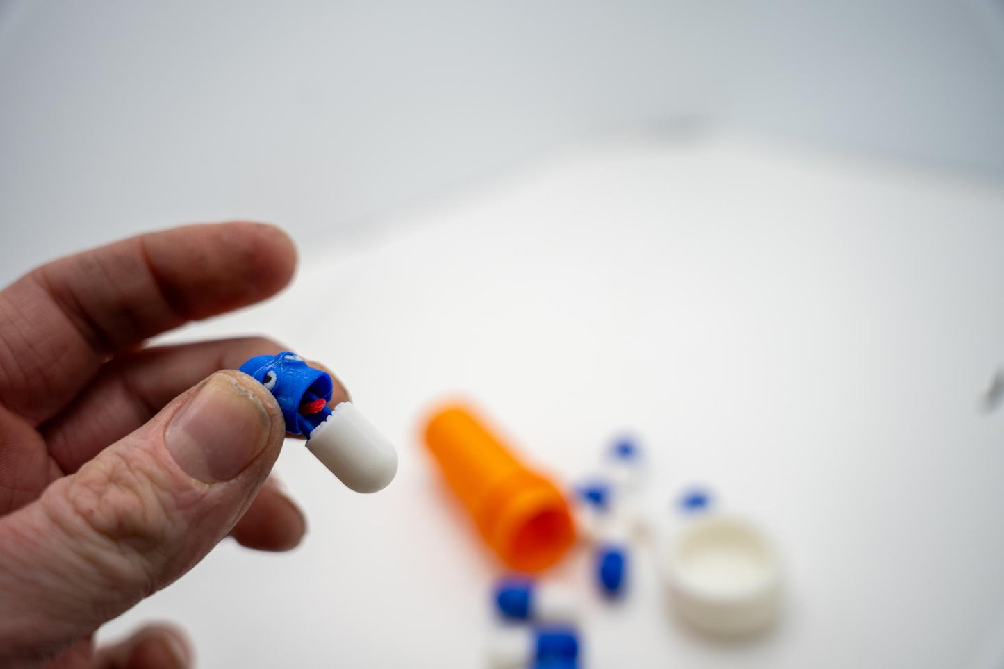 Chill Pills - 4 Funny Whimsical Articulating Pills and Working Childproof Container!