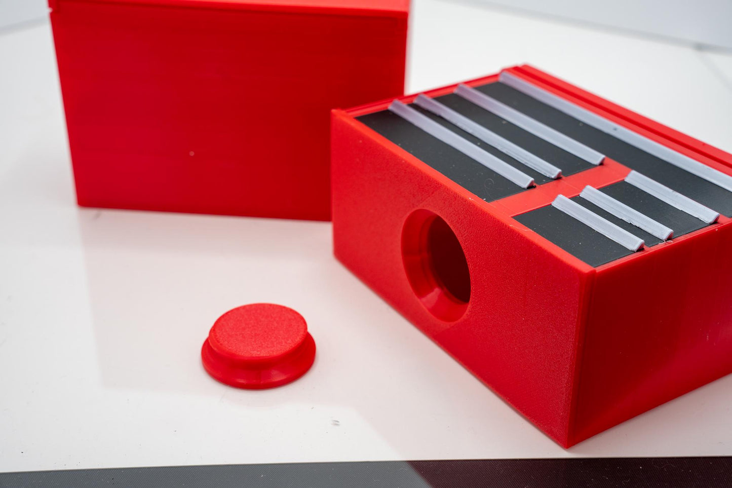 Toolbox Bank with Hinged Working Lid - Inspired by Rolling Cart Big Toolbox Brands Piggy Bank