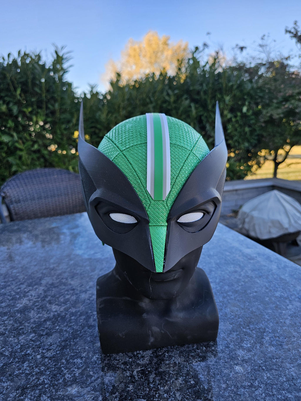 Philadelphia Eagles Themed Wolverine Cowl - 3D Printed Helmet
