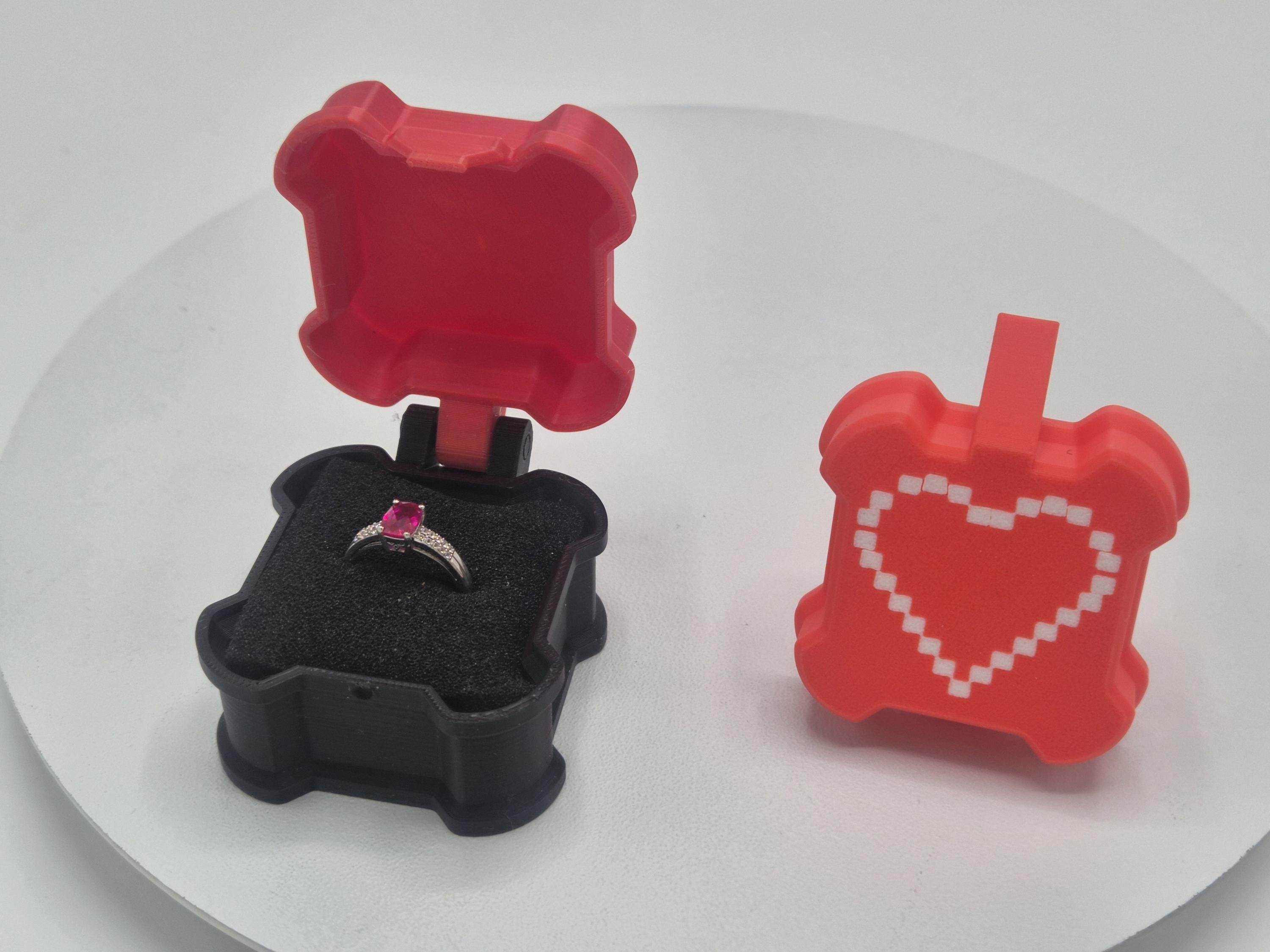 Packout Inspired Ring Box | Valentine's Day 3D Printed Mini "Tool" Box with Satisfying Snap Lid