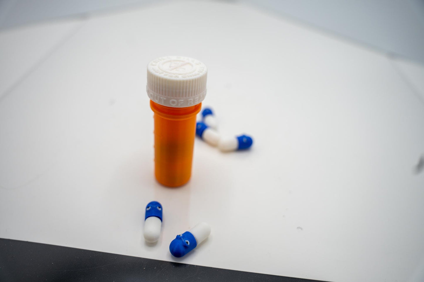 Chill Pills - 4 Funny Whimsical Articulating Pills and Working Childproof Container!