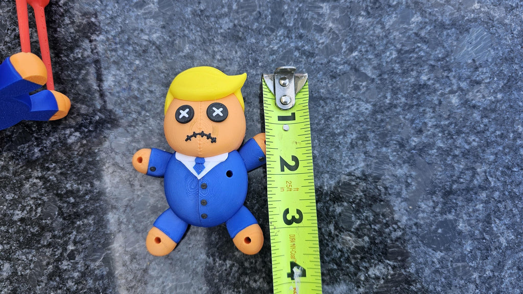Little Orange Man - Drumpf Voodoo / Hoodoo Doll - 3D Printed!