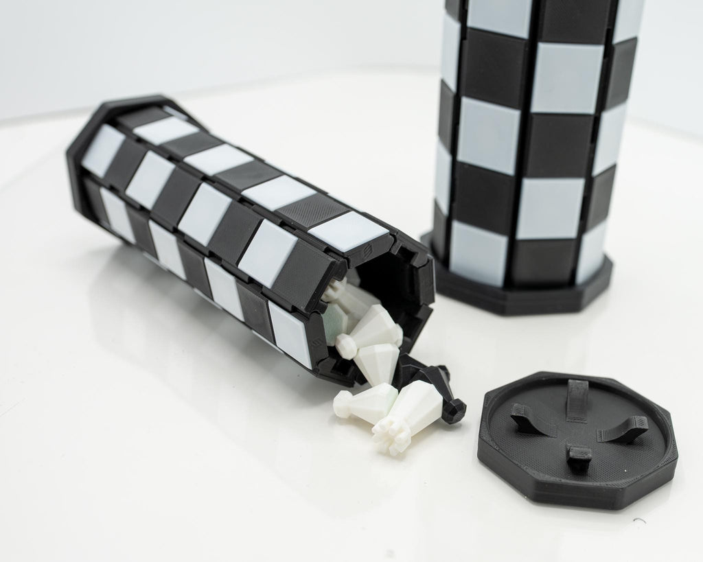 Ultimate Magnetic Roll-Up Chess Board with Inside Piece Storage! Multiple Sizes!