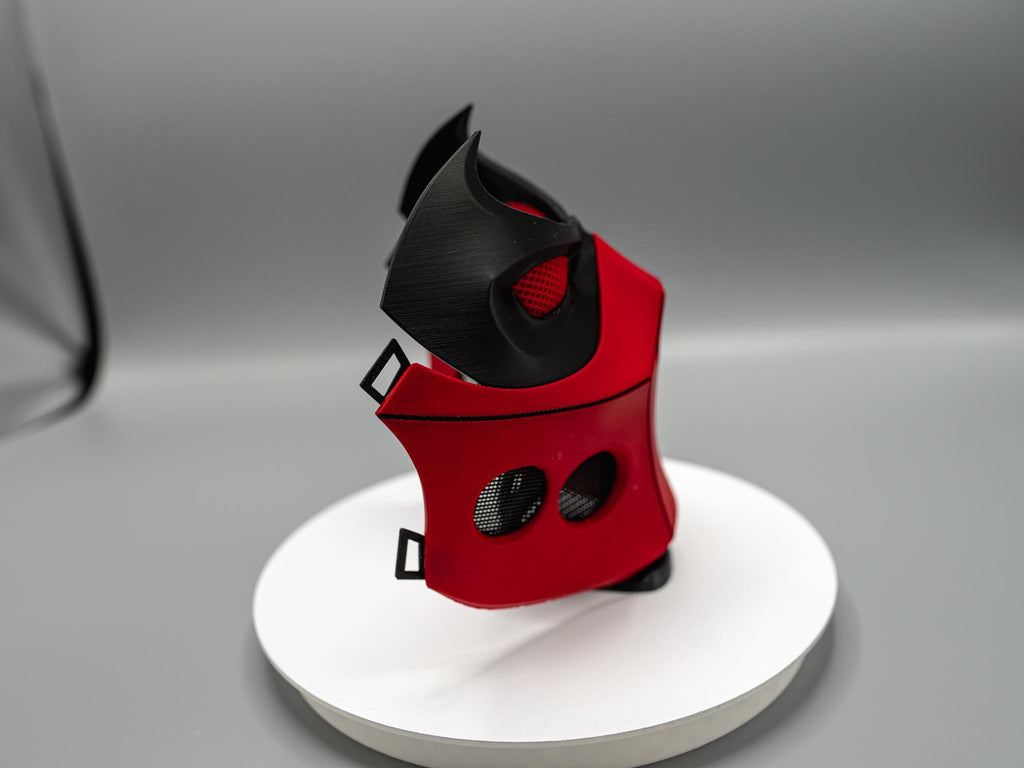 Red Hooded Outlaw 3D Printed Mask  – Redhood Cosplay Mask NEW BREATHABLE DESIGN!!