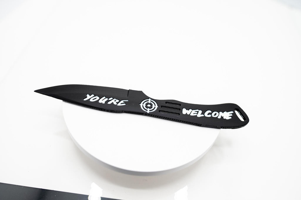 Bullseye Inspired Knife 1:1 Scale | 3D Printed Cosplay Weapon from Daredevil Born Again