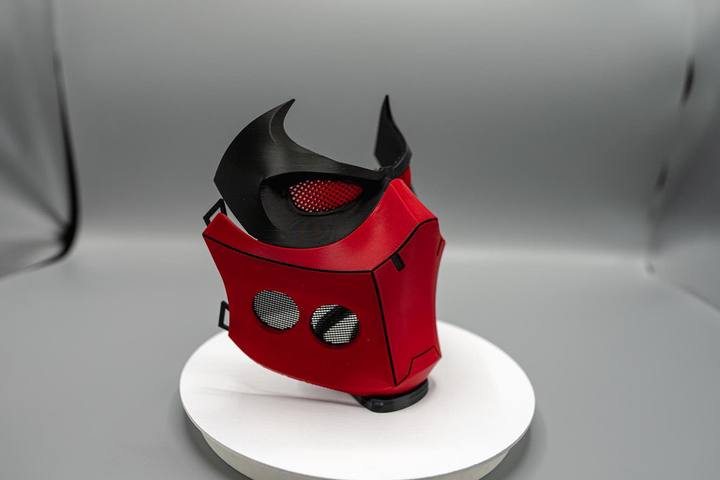 Red Hooded Outlaw 3D Printed Mask  – Redhood Cosplay Mask NEW BREATHABLE DESIGN!!