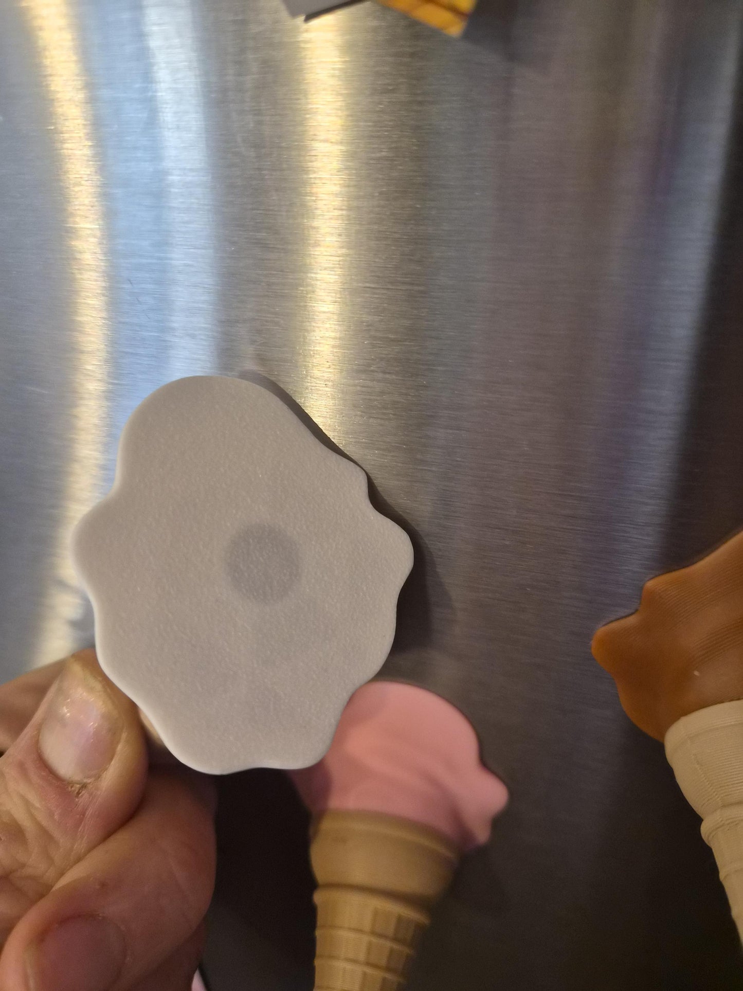 Trio of Melting Ice Cream Refrigerator Magnets - Neopolitan Flavors or Choose Your Own!