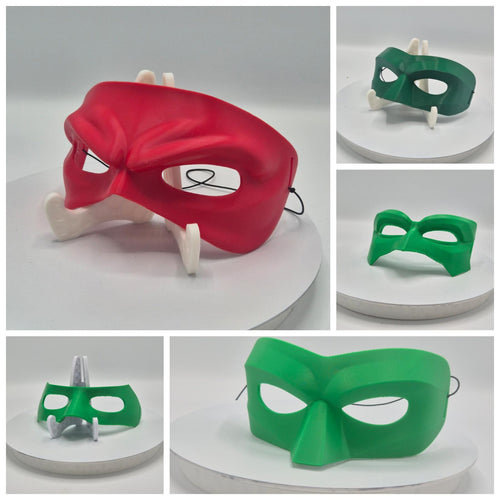 3D Printed Masks (5 Designs + Many Colors) with Elastic Strap