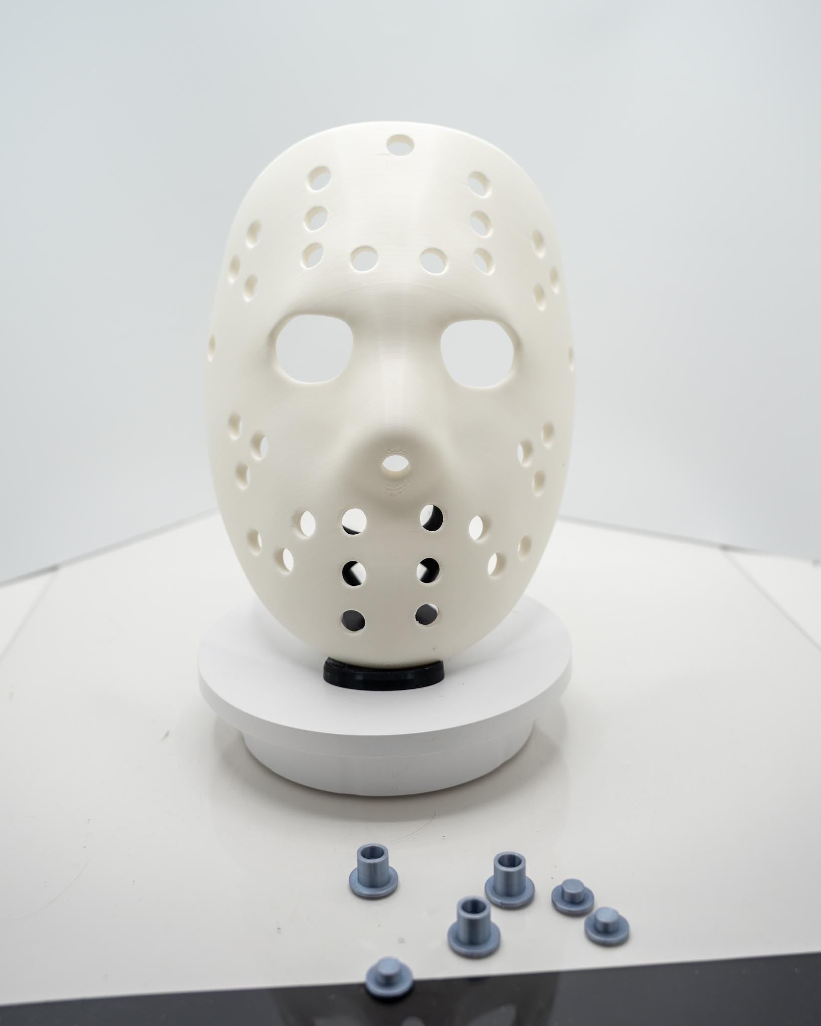 Classic Jason Mask - Detailed 3D Print w/ Faux Rivets!