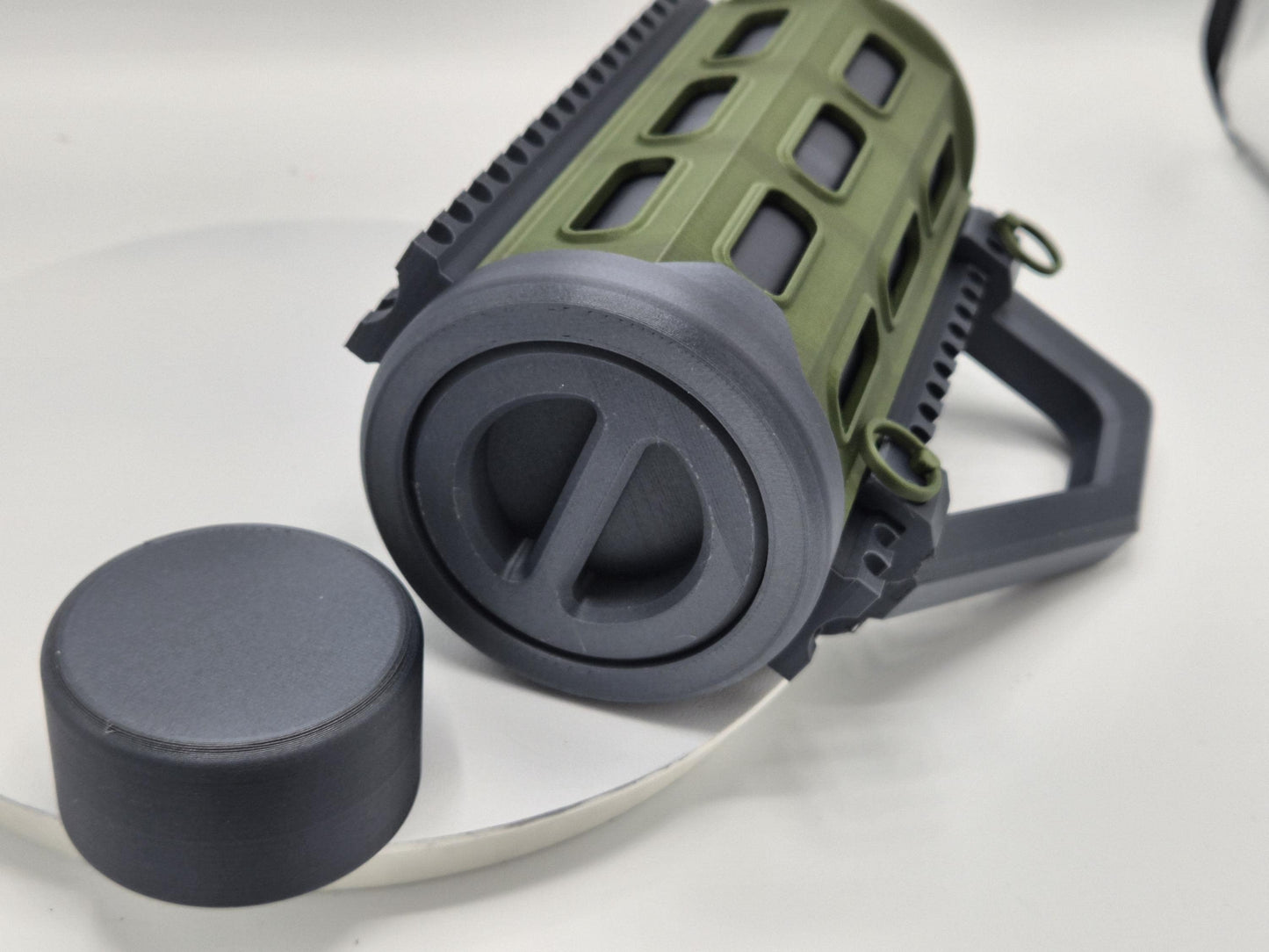 Tactical Can Cozie with Picatinny Functional Rails | Carbon Fiber 12oz + 16oz Cans Plus Tacticool Accessories!