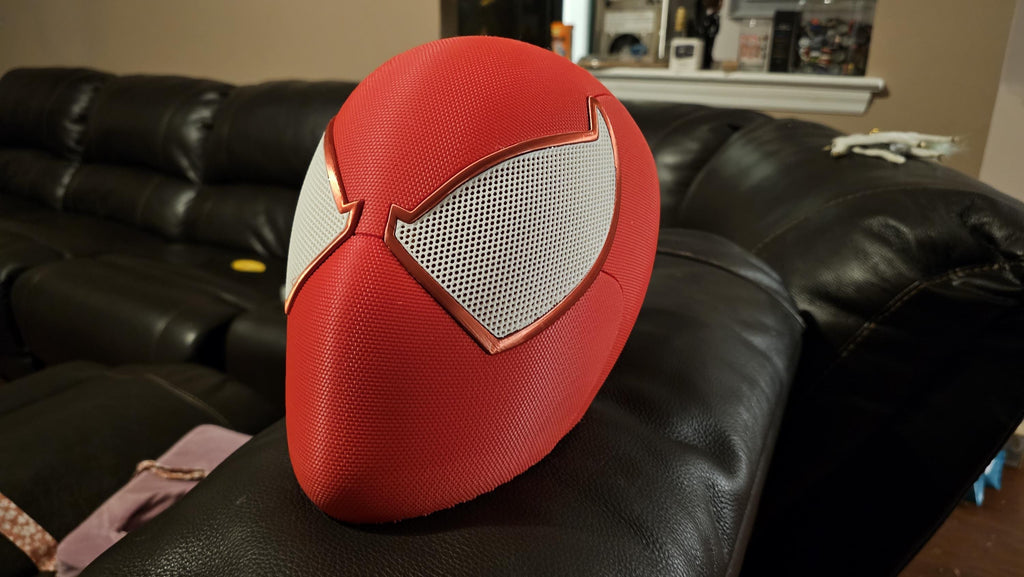 Scarlet Spider-Man Helmet - 3D Printed Cosplay / Display / Halloween