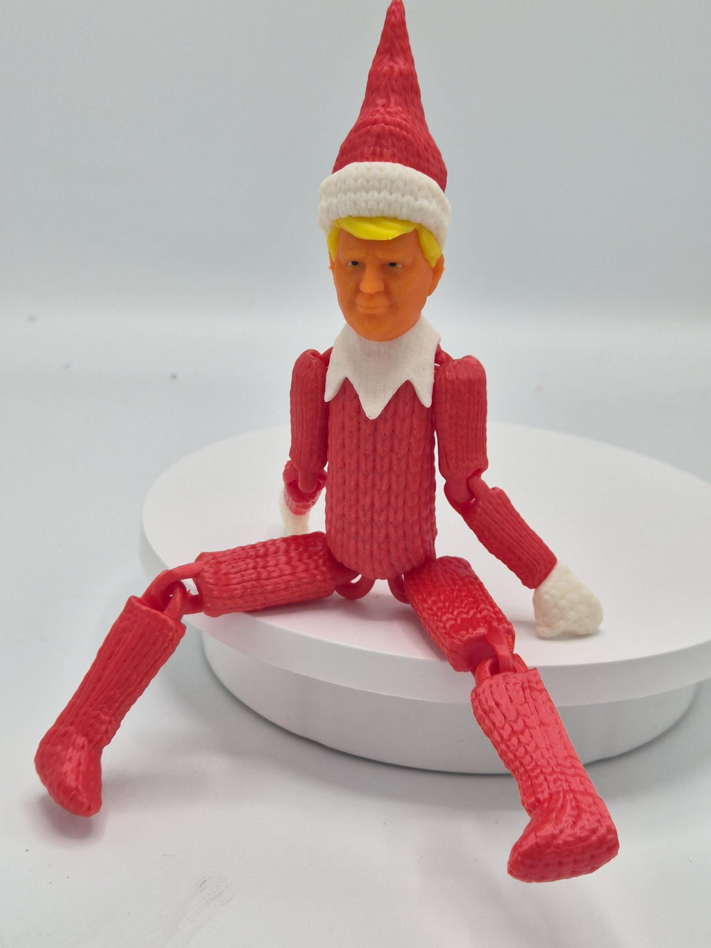 Trump on a Stump Christmas Elf - 3D Printed Articulated Elf Doll for a Fun Holiday Twist!