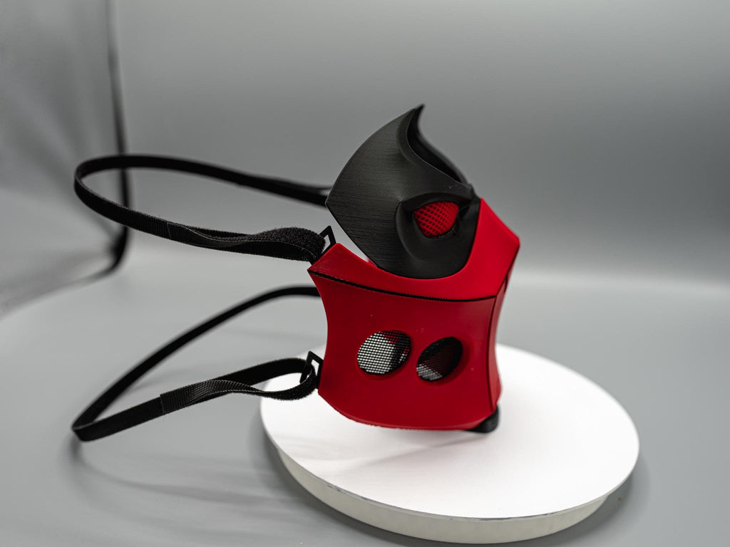 Red Hooded Outlaw 3D Printed Mask  – Redhood Cosplay Mask NEW BREATHABLE DESIGN!!