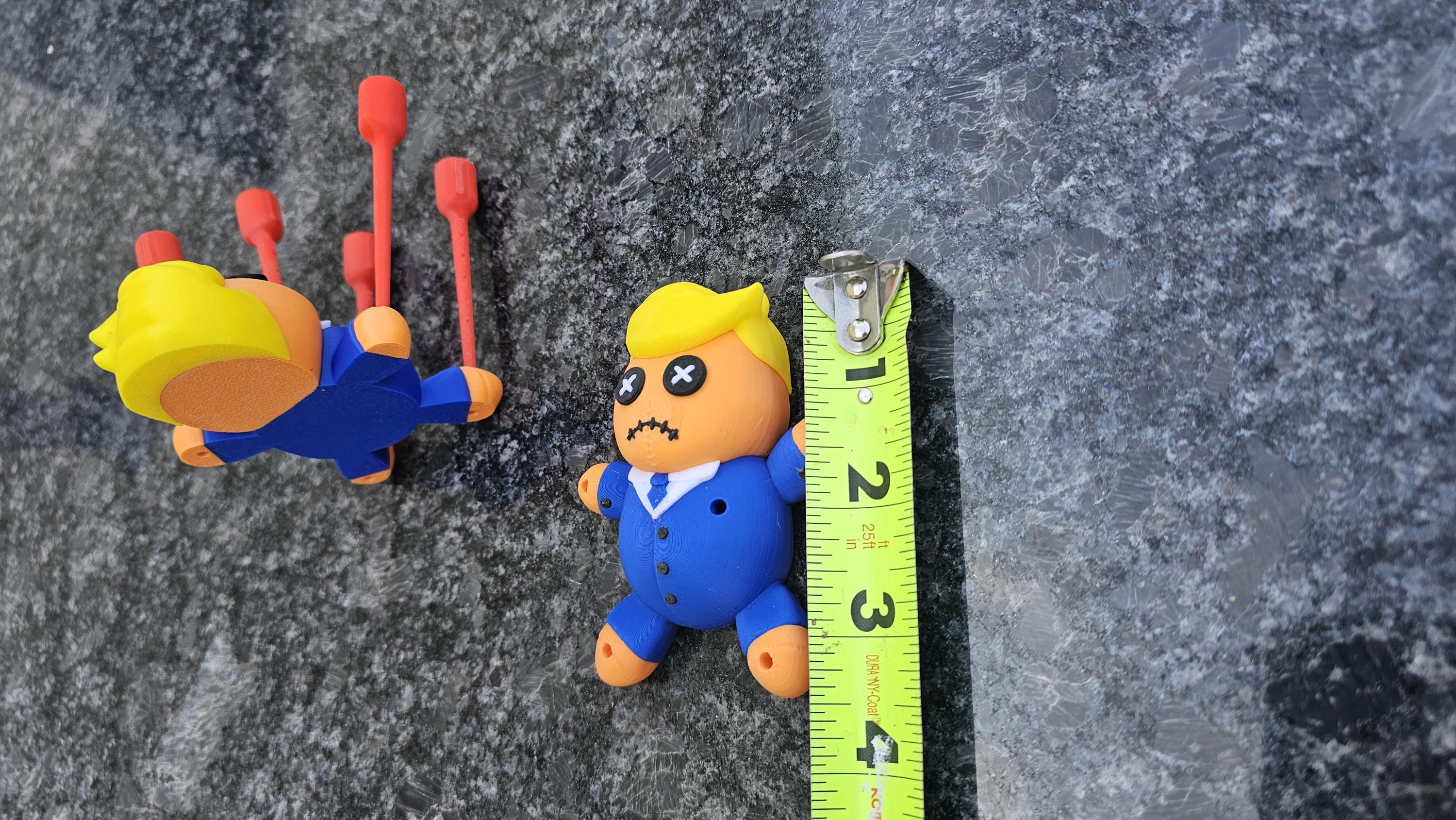 Little Orange Man - Drumpf Voodoo / Hoodoo Doll - 3D Printed!