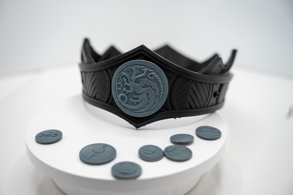 Rhaenyra Targaryen / Viserys Crown Kit - High Detail Resin Printed Crests !